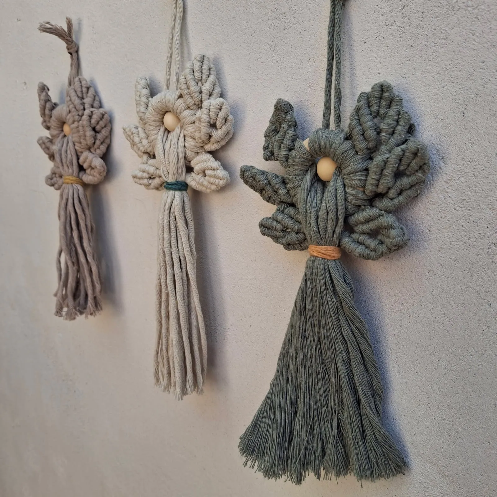 Ange en macramé