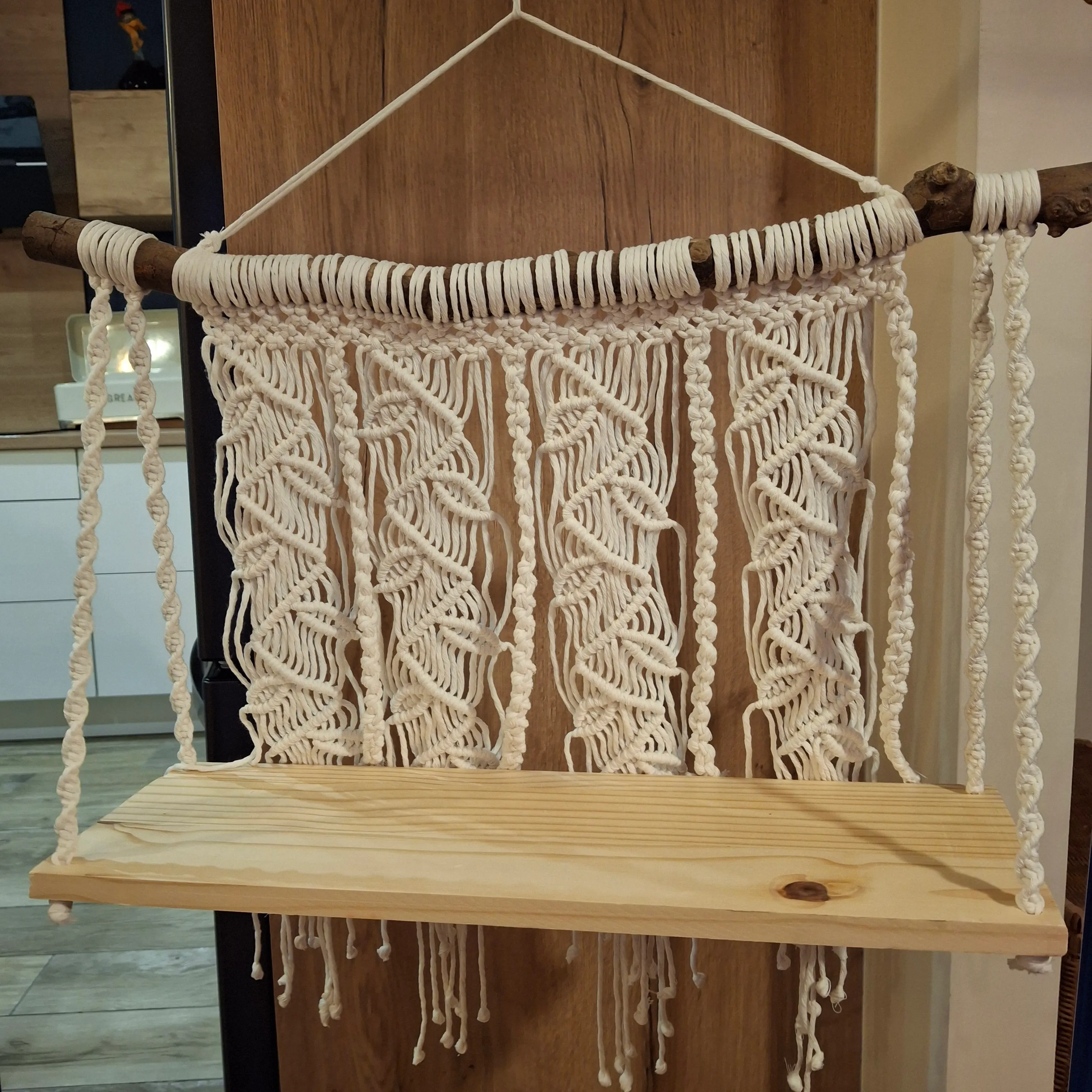 Etagère en macramé