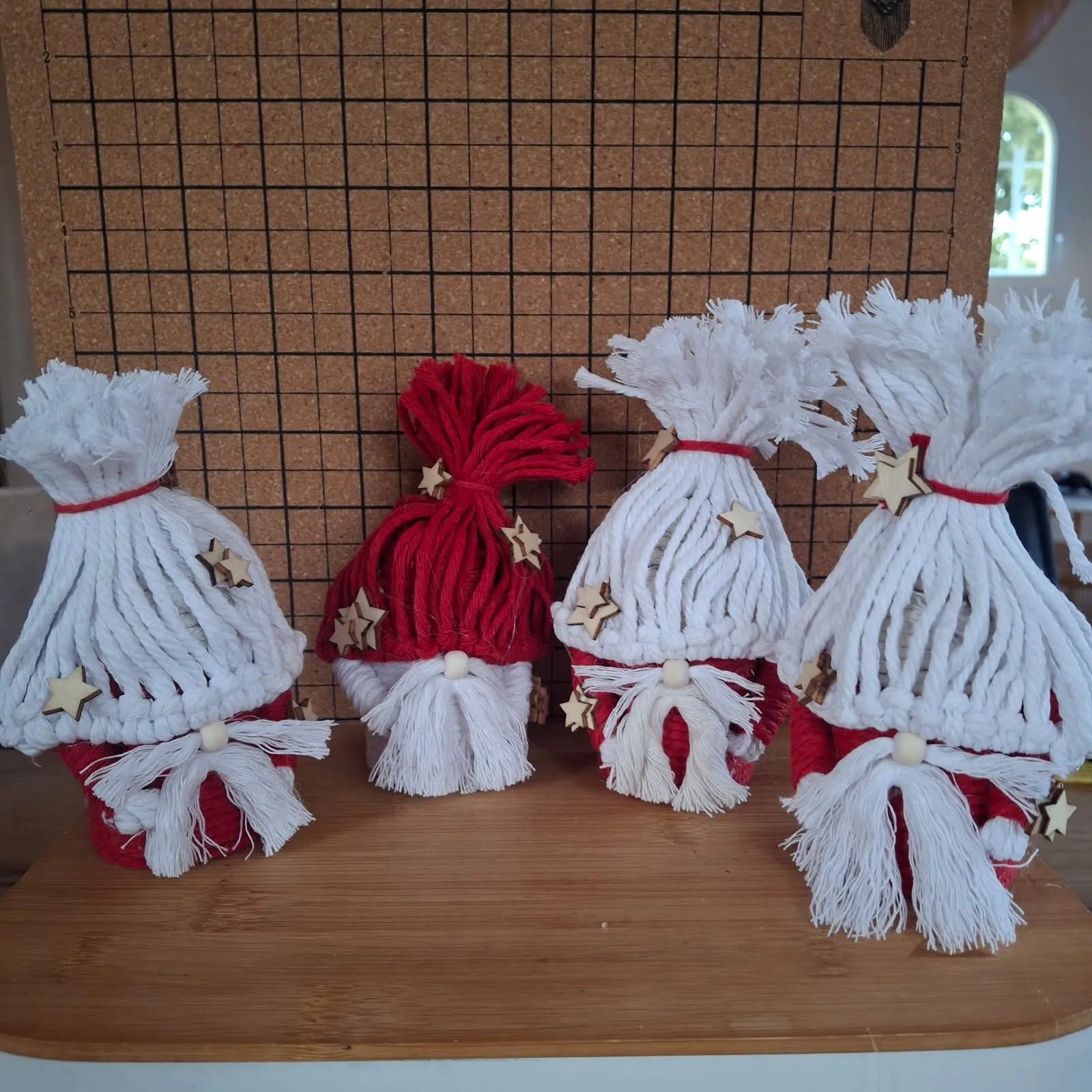 Papa Noël en macramé